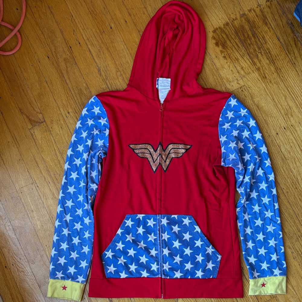 DC Comics Red and Blue Wonder Woman Jacket